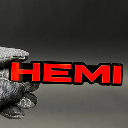 1PC HEMI 3D Acrylic Badge - Car Truck Emblem Fender Tailgate Trunk Sticker