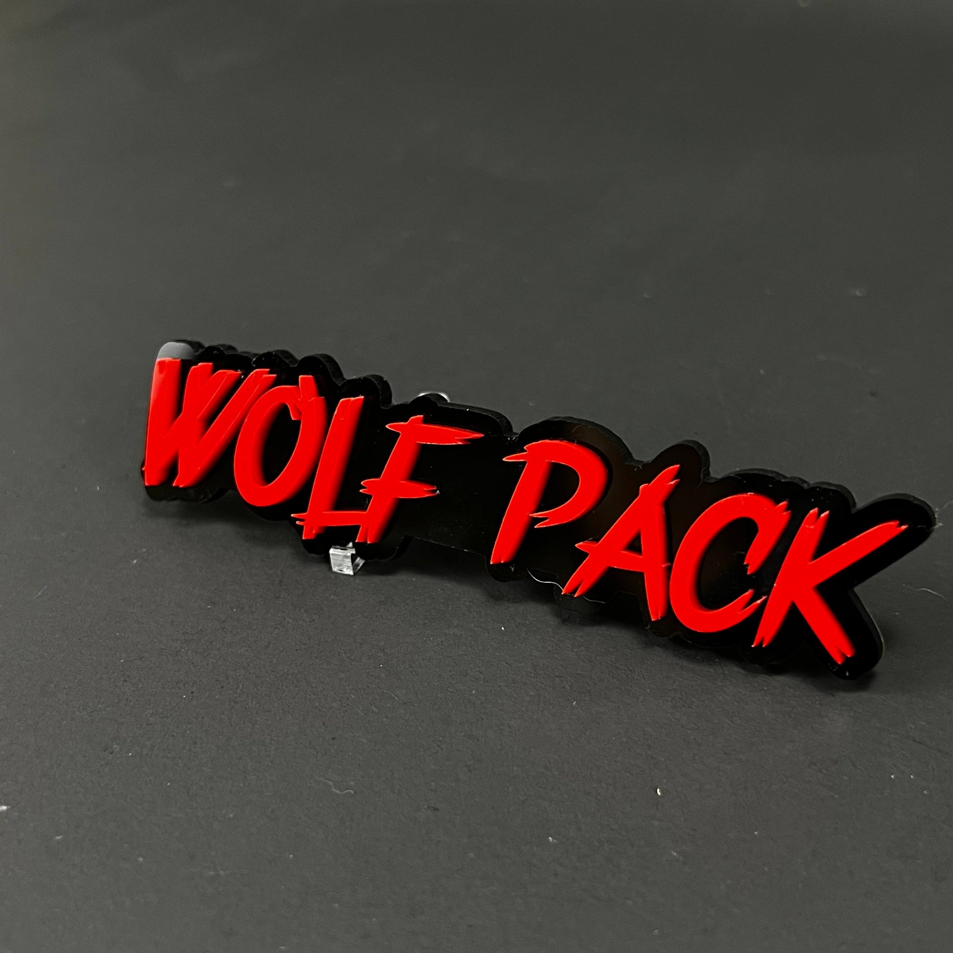 1PC WOLF PACK 3D Acrylic Badge - Car Truck Emblem Fender Tailgate Trunk Sticker