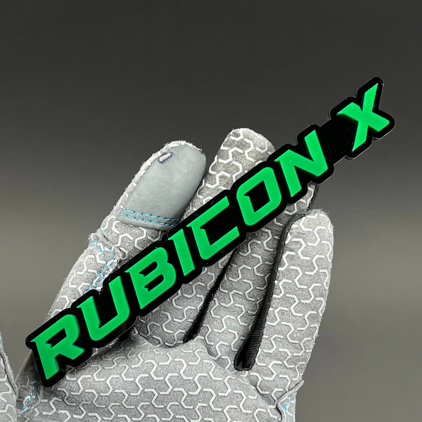 1PC RUBICON X 3D Acrylic Badge - Car Truck Emblem Fender Tailgate Trunk Sticker
