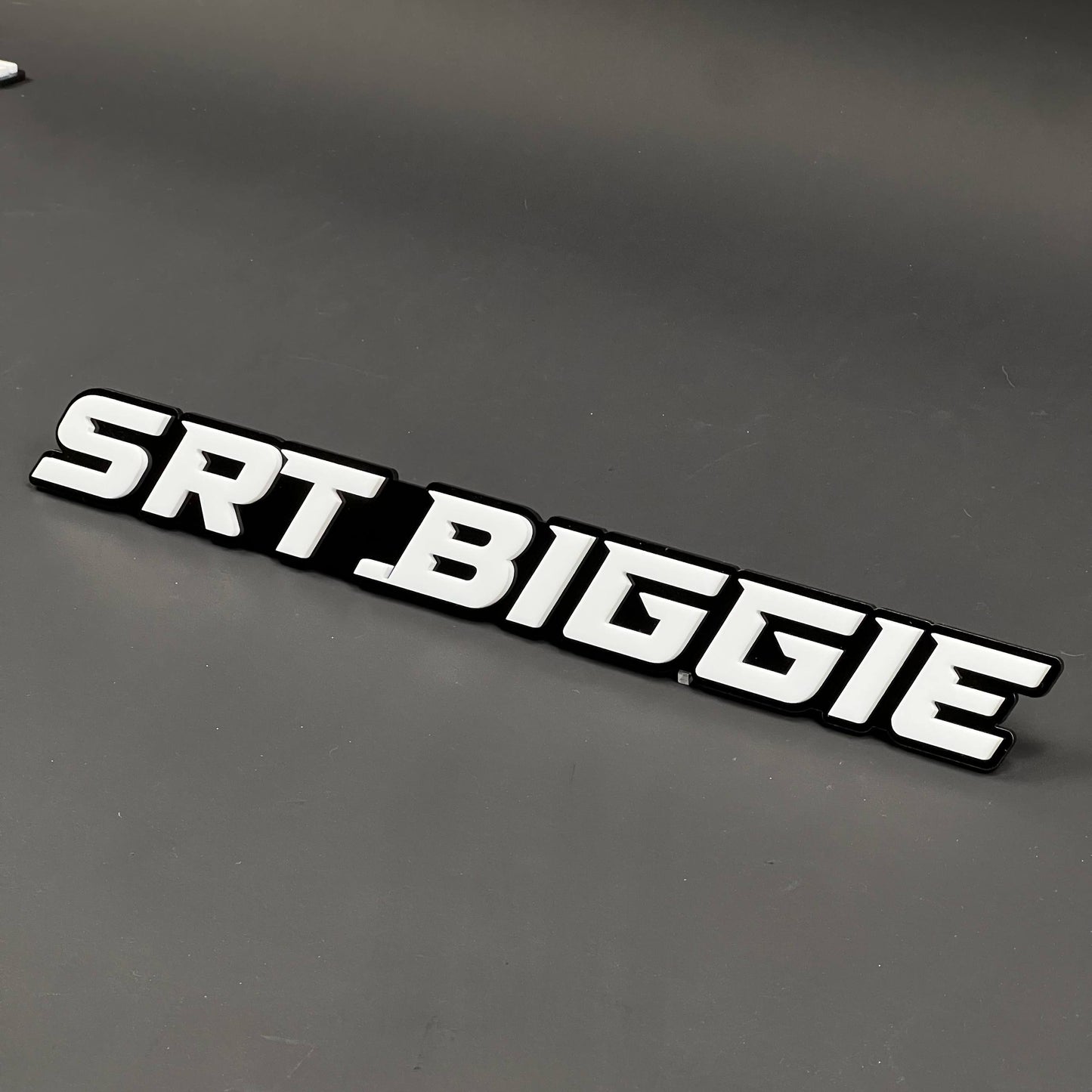 1PC SRT.BIGGIE 3D Acrylic Badge - Car Truck Emblem Fender Tailgate Trunk Sticker