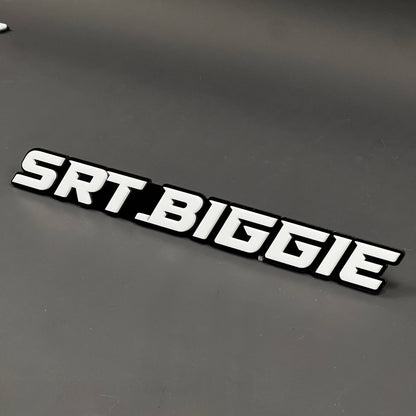 1PC SRT.BIGGIE 3D Acrylic Badge - Car Truck Emblem Fender Tailgate Trunk Sticker