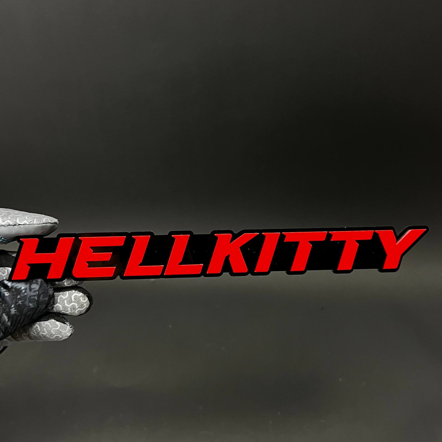 1PC HELLKITTY 3D Acrylic Badge - Car Truck Emblem Fender Tailgate Trunk Sticker