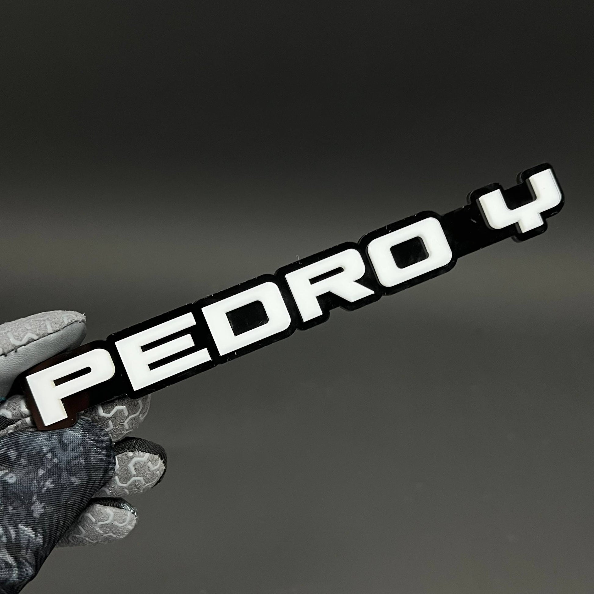 1PC PEDRO Y 3D Acrylic Badge - Car Truck Emblem Fender Tailgate Trunk Sticker