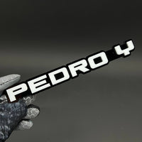 1PC PEDRO Y 3D Acrylic Badge - Car Truck Emblem Fender Tailgate Trunk Sticker