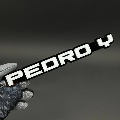 1PC PEDRO Y 3D Acrylic Badge - Car Truck Emblem Fender Tailgate Trunk Sticker