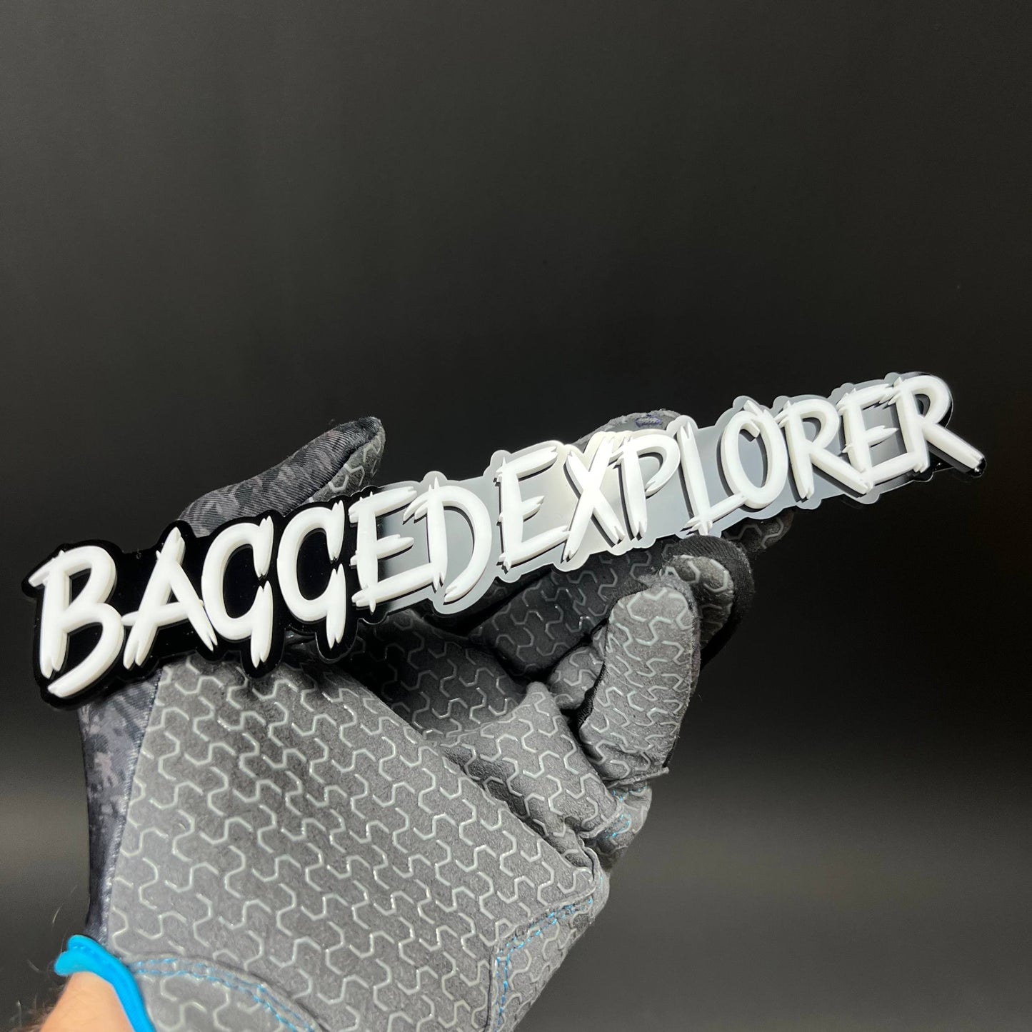 1PC BAGGEDEXPLORER 3D Acrylic Badge - Car Truck Emblem Fender Sticker