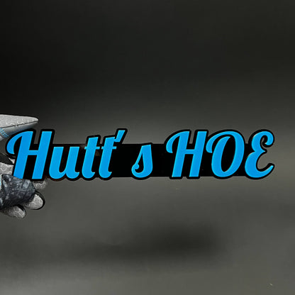 1PC Hutt's HOE 3D Acrylic Badge - Car Truck Emblem Fender Tailgate Trunk Sticker