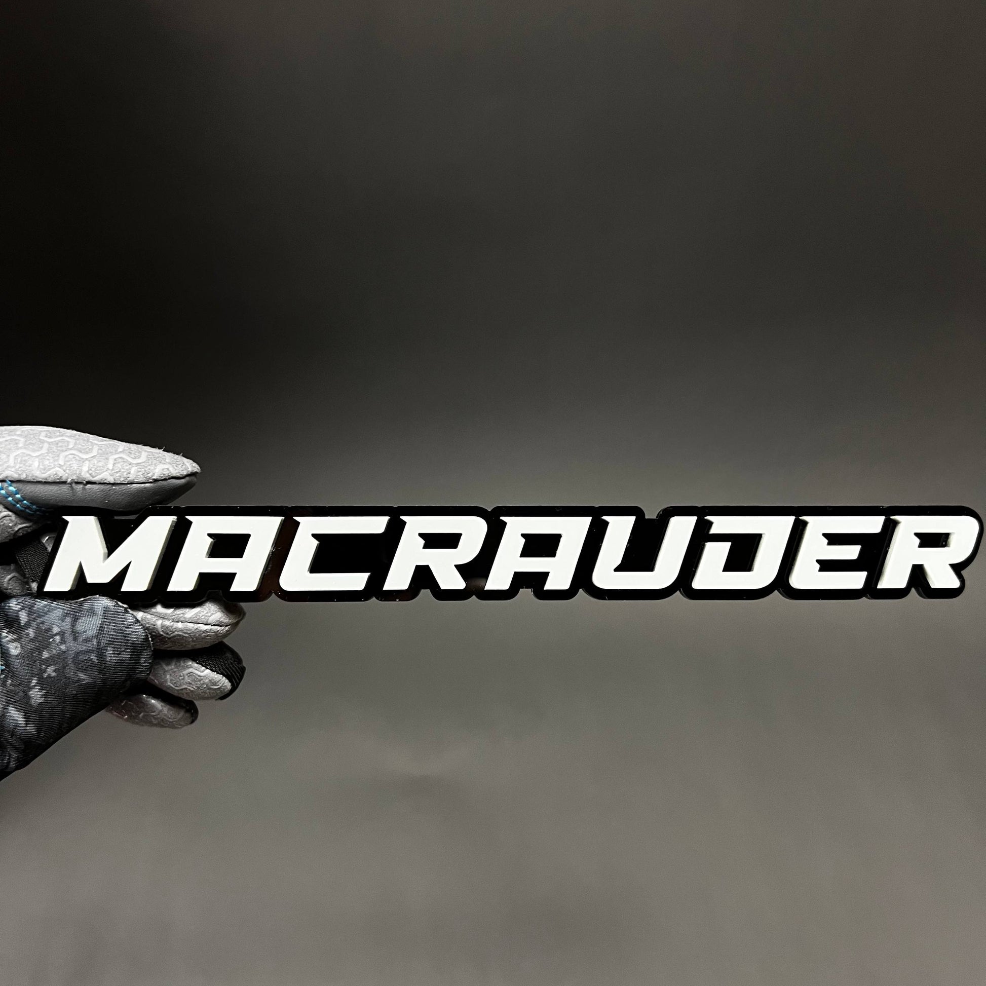 1PC MACRAUDER 3D Acrylic Badge - Car Truck Emblem Fender Tailgate Trunk Sticker