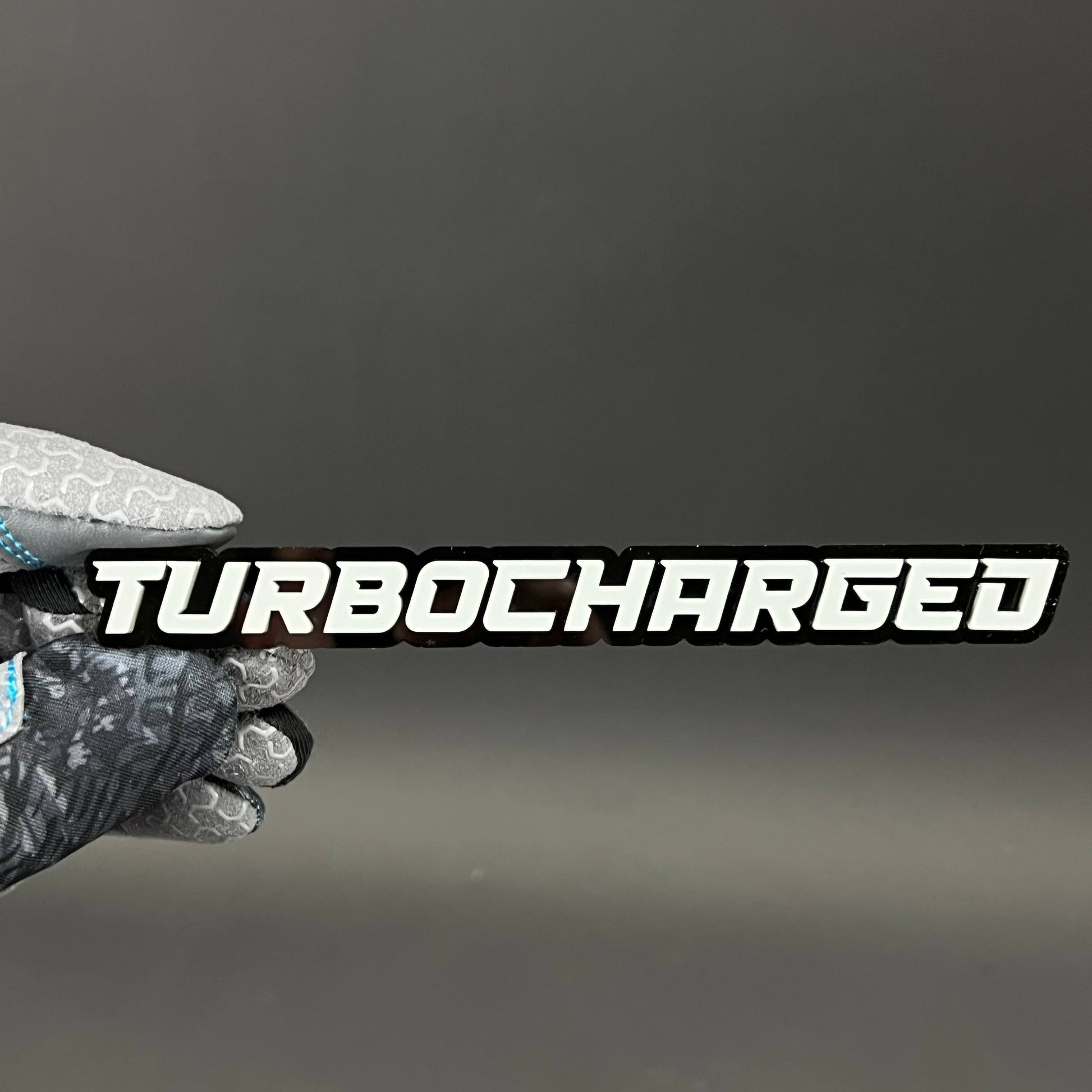 1PC TURBOCHARGED 3D Acrylic Badge - Car Truck Emblem Fender Sticker