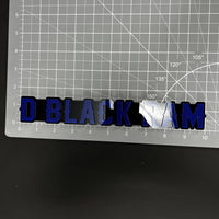 1PC D BLACK RAM 3D Acrylic Badge - Car Truck Emblem Fender Sticker