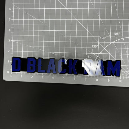 1PC D BLACK RAM 3D Acrylic Badge - Car Truck Emblem Fender Sticker