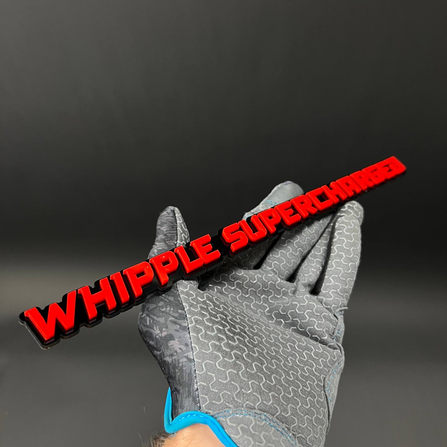 1PC WHIPPLE SUPERCHARGED 3D Acrylic Badge - Car Truck Emblem Fender Sticker