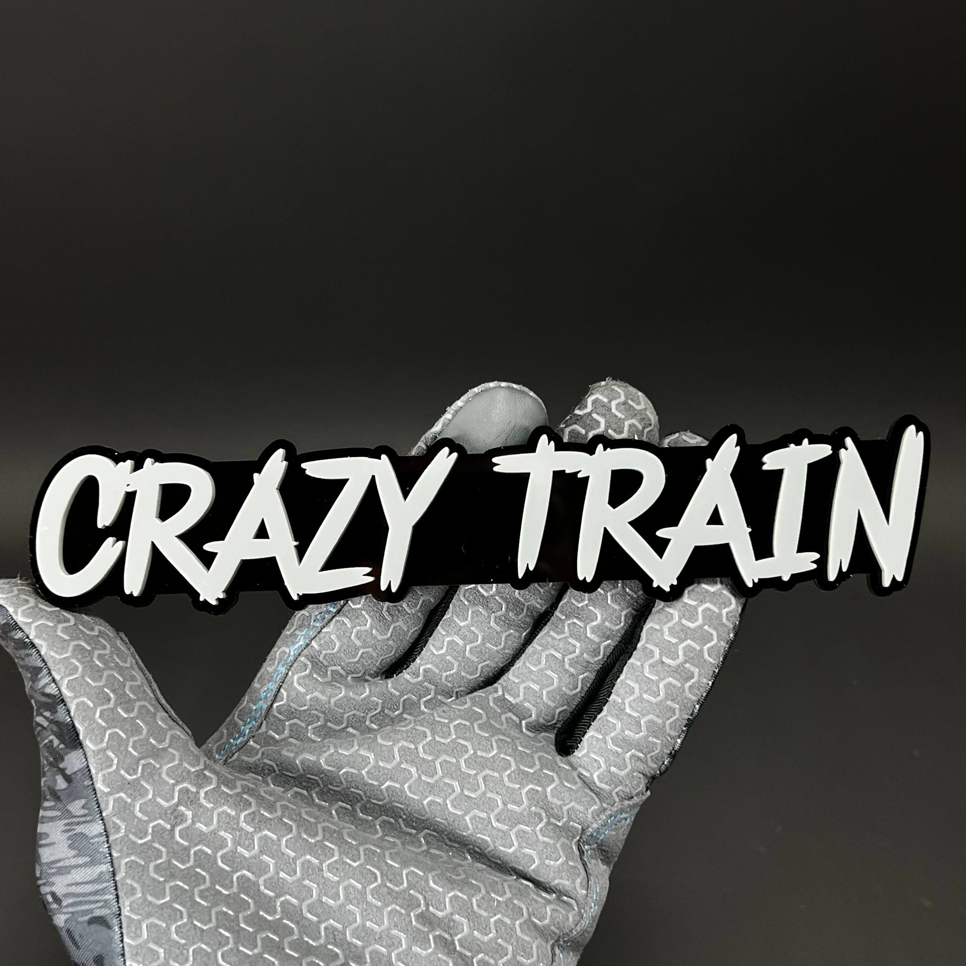 1PC Crazy Train 3D Acrylic Badge - Car Truck Emblem Fender Sticker