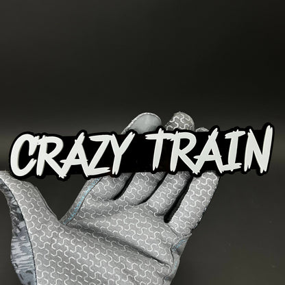 1PC Crazy Train 3D Acrylic Badge - Car Truck Emblem Fender Sticker