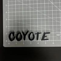 1PC COYOTE 3D Acrylic Badge - Car Truck Emblem Fender Tailgate Trunk Sticker