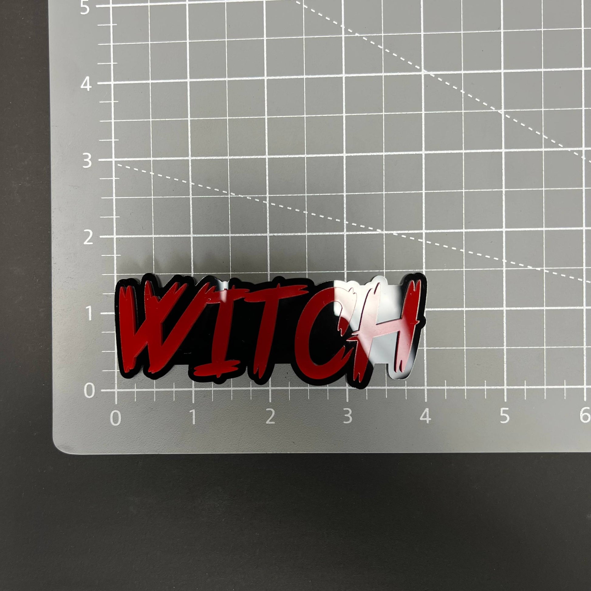 1PC WITCH 3D Acrylic Badge - Car Truck Emblem Fender Tailgate Trunk Sticker