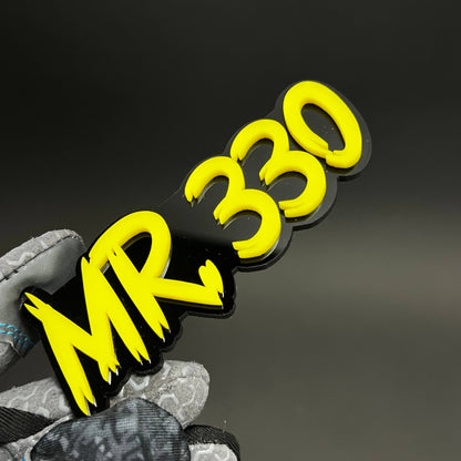 1PC MR. 330 3D Acrylic Badge - Car Truck Emblem Fender Tailgate Trunk Sticker
