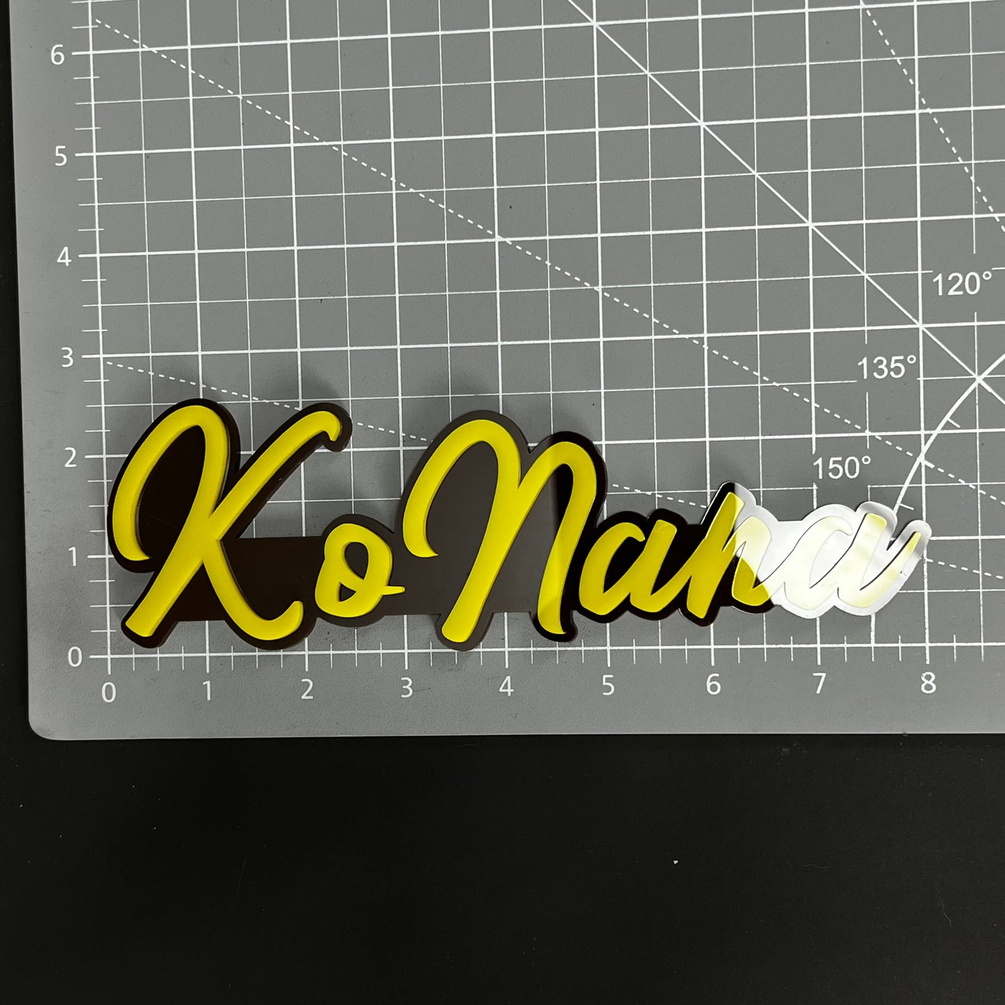 1PC KoNana 3D Acrylic Badge - Car Truck Emblem Fender Tailgate Trunk Sticker