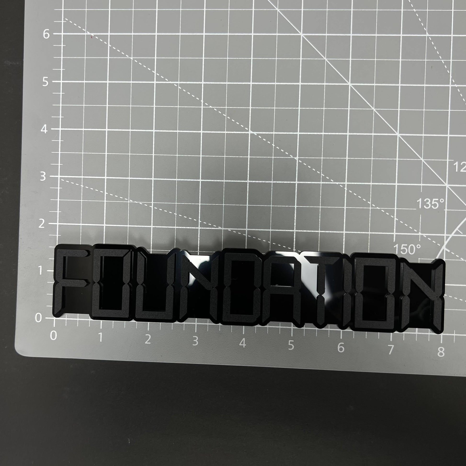 1PC FOUNDATION 3D Acrylic Badge - Car Truck Emblem Fender Tailgate Trunk Sticker
