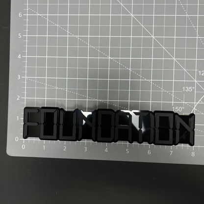 1PC FOUNDATION 3D Acrylic Badge - Car Truck Emblem Fender Tailgate Trunk Sticker