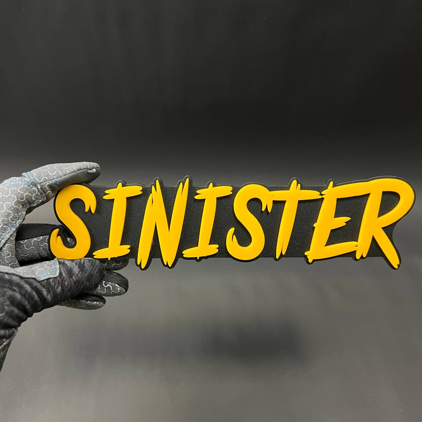 1PC SINISTER 3D Acrylic Badge - Car Truck Emblem Fender Tailgate Trunk Sticker
