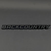 1PC BACKCOUNTRY 3D Acrylic Badge - Car Truck Emblem Fender Sticker