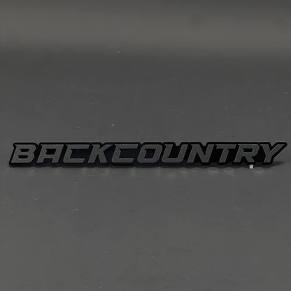 1PC BACKCOUNTRY 3D Acrylic Badge - Car Truck Emblem Fender Sticker