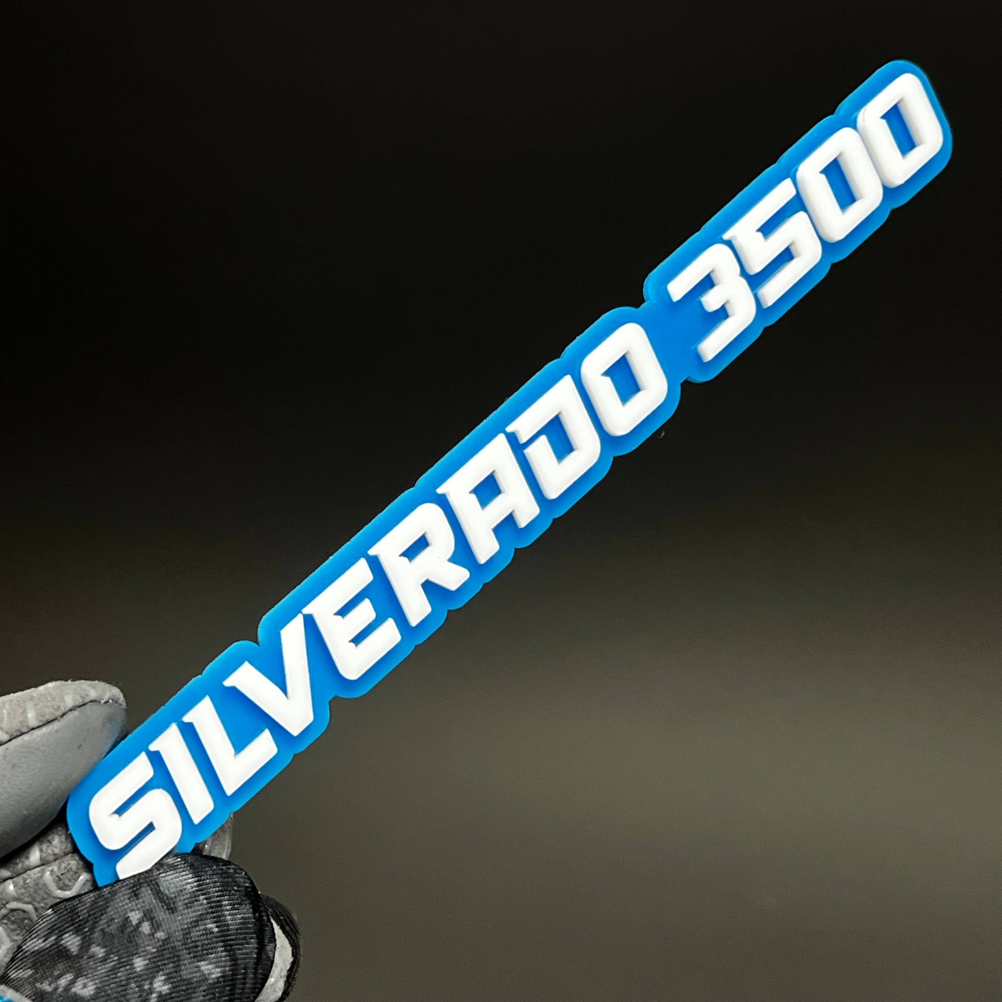 1PC SILVERADO 3500 3D Acrylic Badge - Car Truck Emblem Fender Sticker