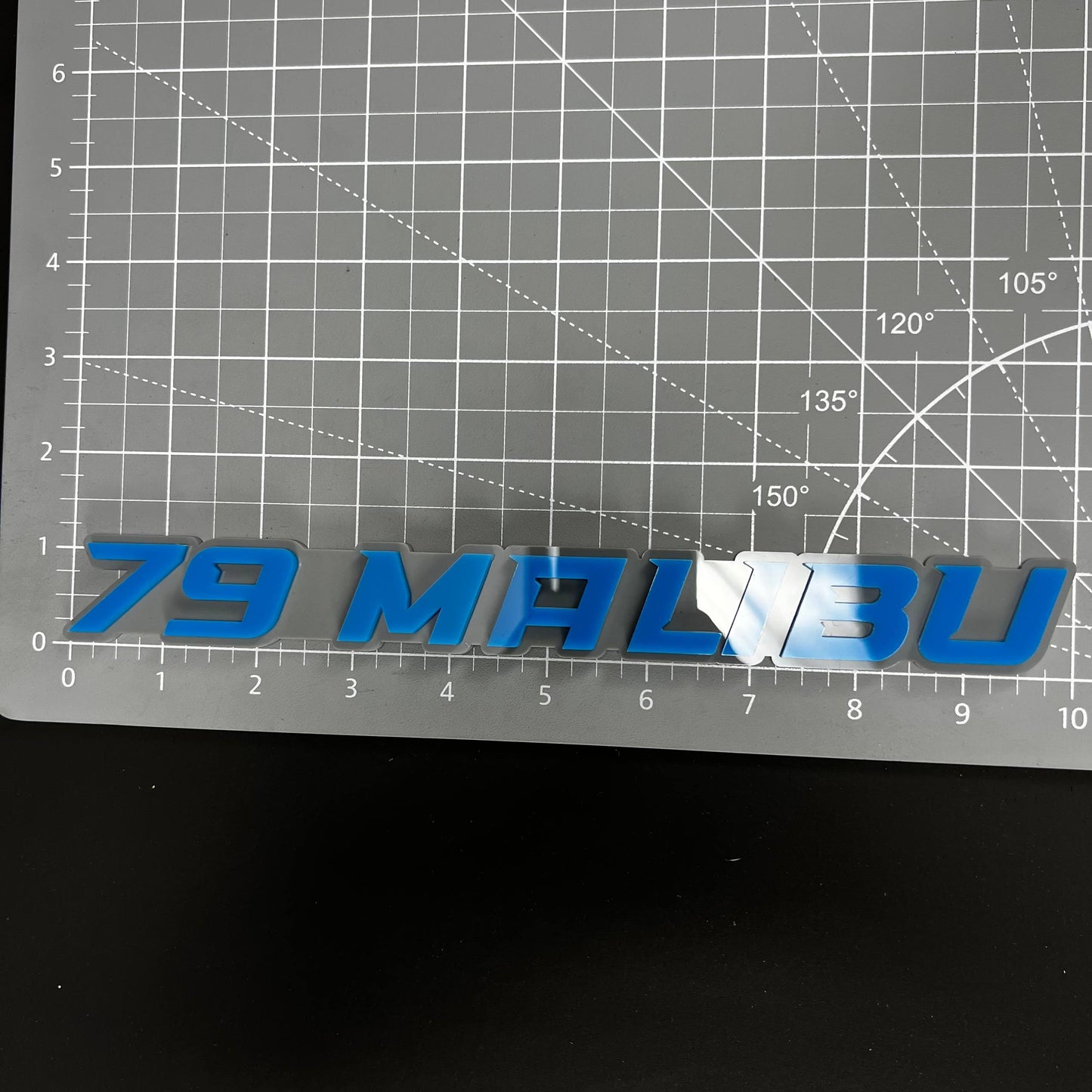 1PC 79 MALIBU 3D Acrylic Badge - Car Truck Emblem Fender Tailgate Trunk Sticker