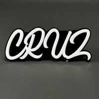 1PC CRUZ 3D Acrylic Badge - Car Truck Emblem Fender Tailgate Trunk Sticker