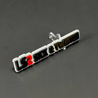 1PC LS2 Sick & Twisted 3D Acrylic Badge - Car Truck Emblem Fender Sticker