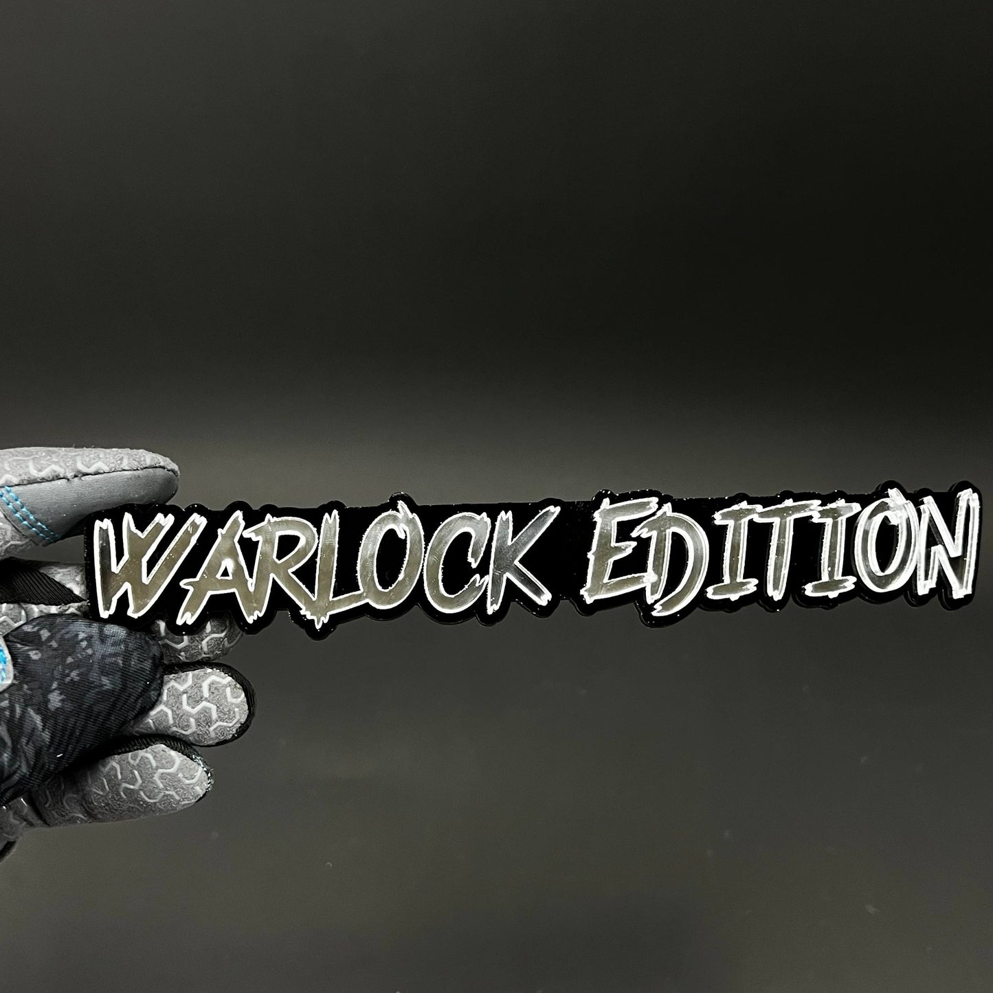 1PC WARLOCK EDITION 3D Acrylic Badge - Car Truck Emblem Fender Sticker