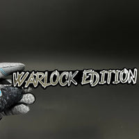1PC WARLOCK EDITION 3D Acrylic Badge - Car Truck Emblem Fender Sticker