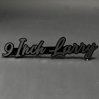 1PC 9 Inch Larry 3D Acrylic Badge - Car Truck Emblem Fender Sticker