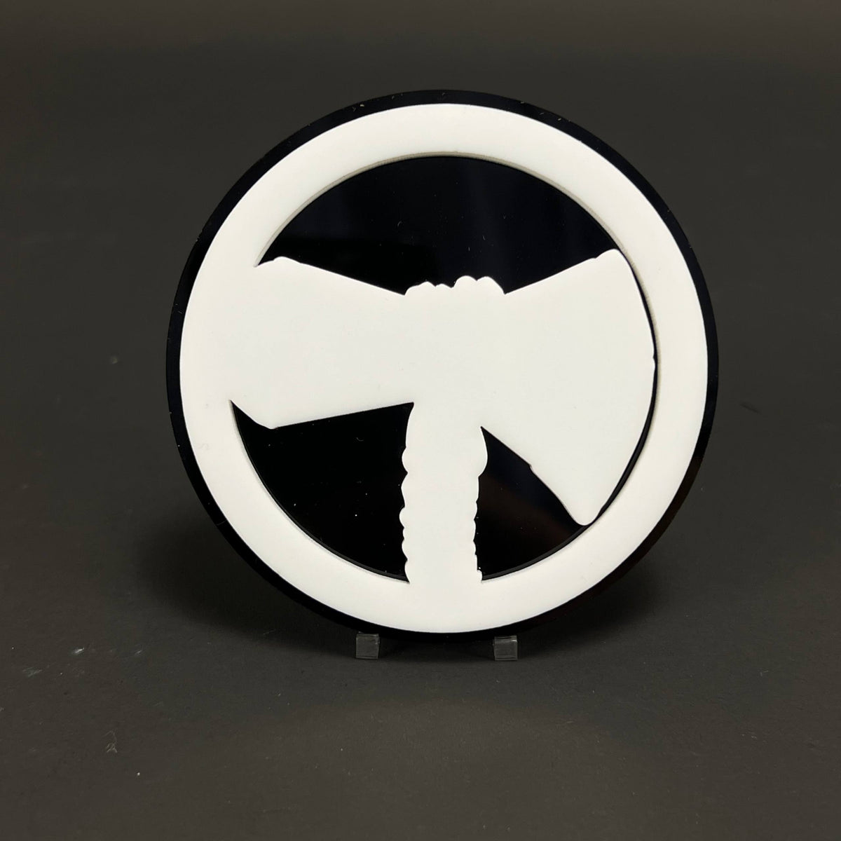1PC Steering Wheel 3D Acrylic Badge - Car Truck Emblem Fender Sticker