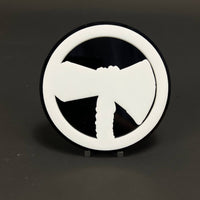 1PC Steering Wheel 3D Acrylic Badge - Car Truck Emblem Fender Sticker