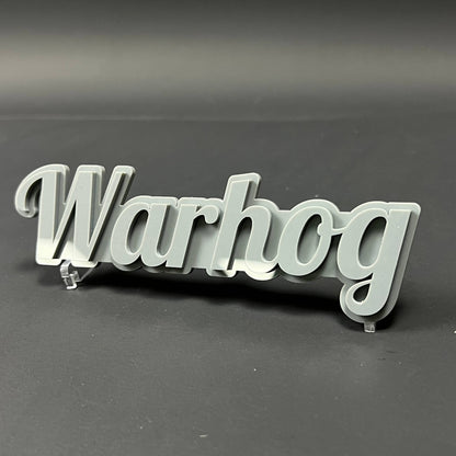 1PC Warhog 3D Acrylic Badge - Car Truck Emblem Fender Tailgate Trunk Sticker