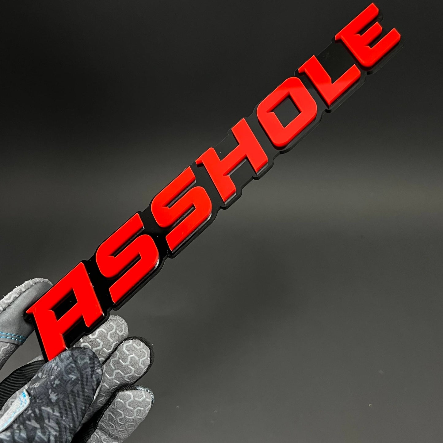 1PC ASSHOLE 3D Acrylic Badge - Car Truck Emblem Fender Tailgate Trunk Sticker