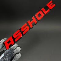 1PC ASSHOLE 3D Acrylic Badge - Car Truck Emblem Fender Tailgate Trunk Sticker