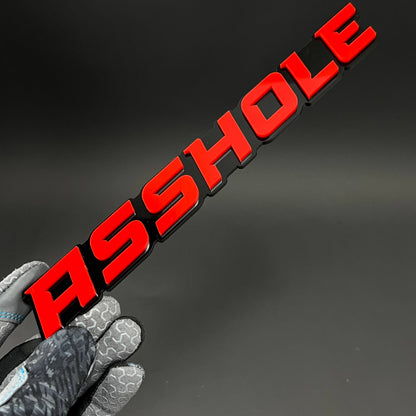 1PC ASSHOLE 3D Acrylic Badge - Car Truck Emblem Fender Tailgate Trunk Sticker