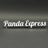 1PC Panda Express 3D Acrylic Badge - Car Truck Emblem Fender Sticker