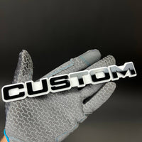 1PC CUSTOM 3D Acrylic Badge - Car Truck Emblem Fender Tailgate Trunk Sticker