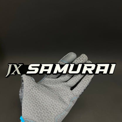 1PC JX SAMURAI 3D Acrylic Badge - Car Truck Emblem Fender Tailgate Trunk Sticker