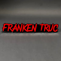 1PC FRANKEN TRUCK 3D Acrylic Badge - Car Truck Emblem Fender Sticker