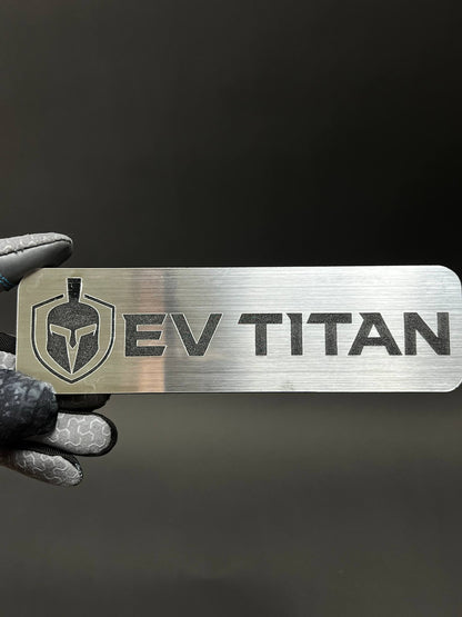1PC EV TITAN 3D Acrylic Badge - Car Truck Emblem Fender Tailgate Trunk Sticker