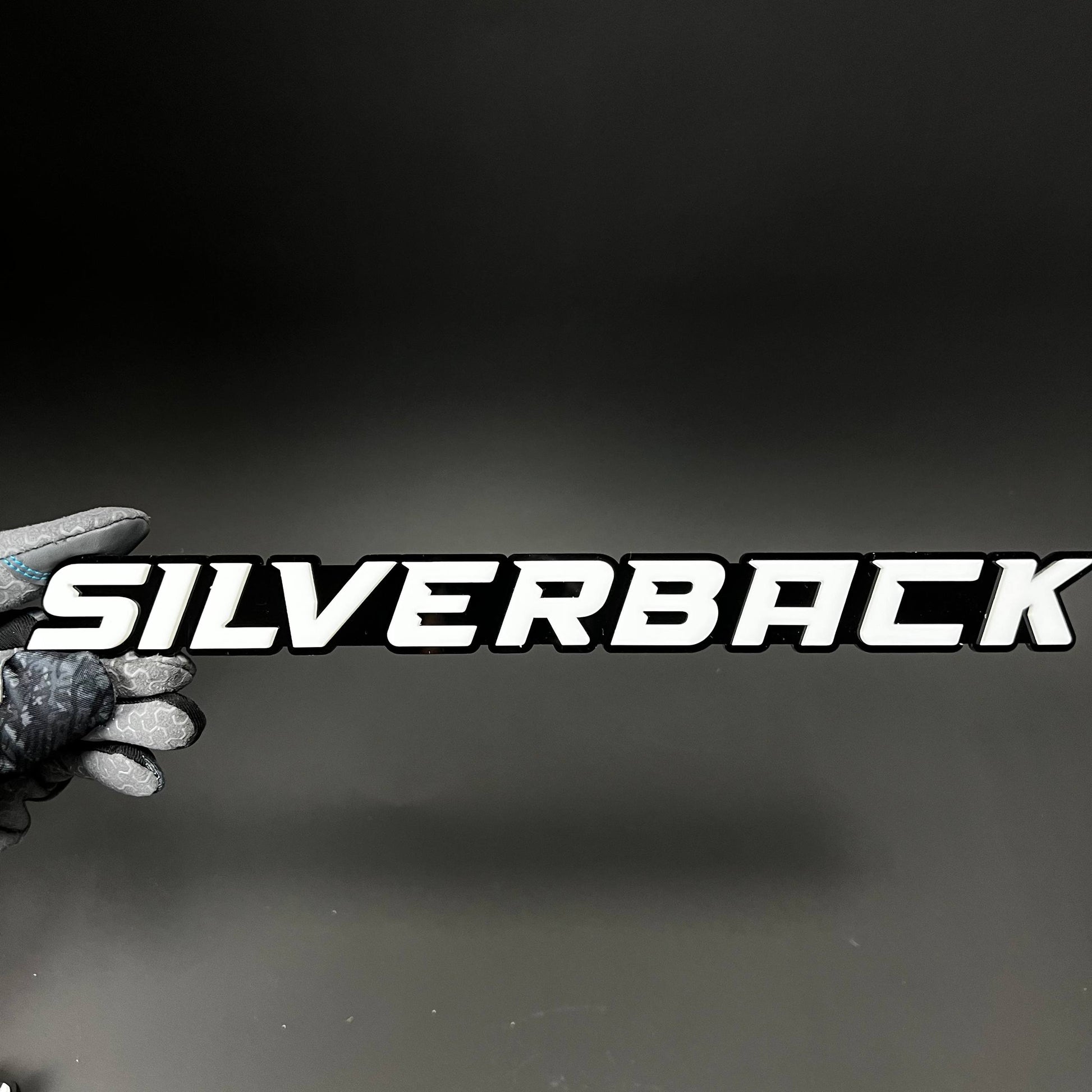 1PC SILVERBACK 3D Acrylic Badge - Car Truck Emblem Fender Tailgate Trunk Sticker