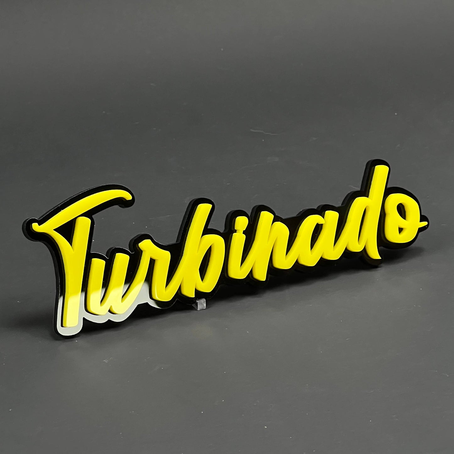 1PC Turbinado 3D Acrylic Badge - Car Truck Emblem Fender Tailgate Trunk Sticker