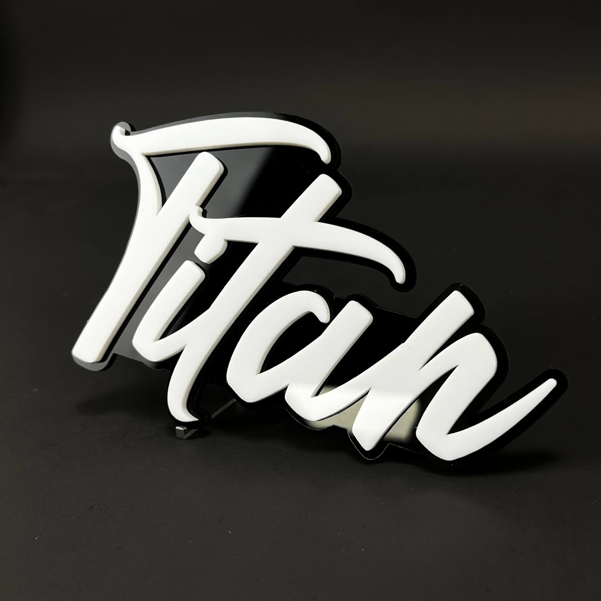 1PC Titan 3D Acrylic Badge - Car Truck Emblem Fender Tailgate Trunk Sticker
