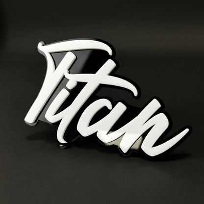 1PC Titan 3D Acrylic Badge - Car Truck Emblem Fender Tailgate Trunk Sticker