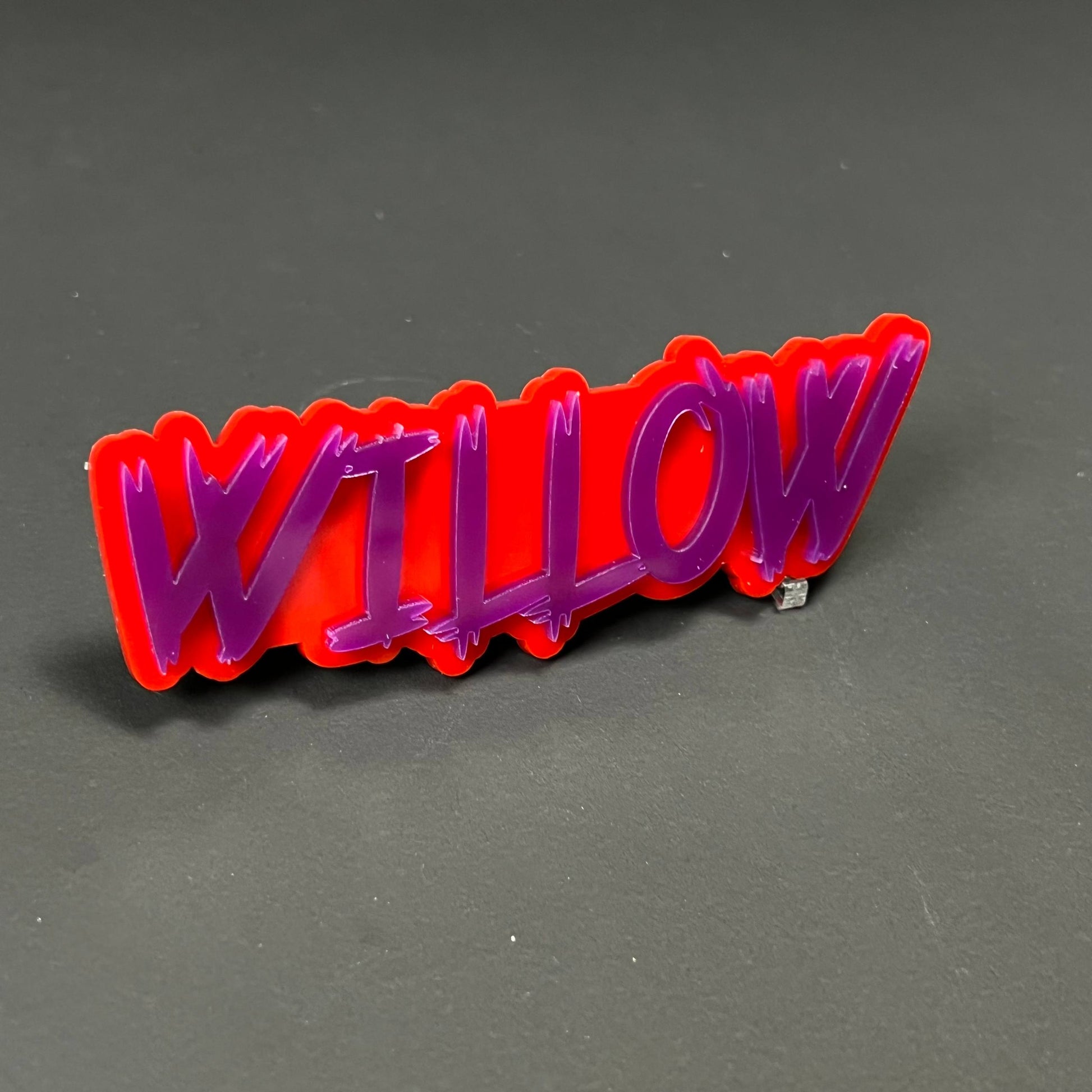 1PC WILLOW 3D Acrylic Badge - Car Truck Emblem Fender Tailgate Trunk Sticker